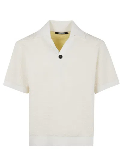 Jacquemus The Scala Polo Shirt In Off-white