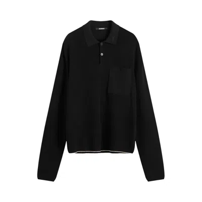 Pre-owned Jacquemus Le Polo Tricot 'black' | Men's Size M