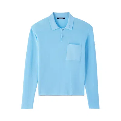 Pre-owned Jacquemus Le Polo Tricot 'blue' | Men's Size Xl