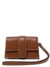 Jacquemus Baby Carrier Flap Calfskin Stitching Gold