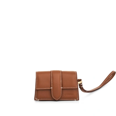 Jacquemus Le Porte Bambino Leather Pouch In Brown