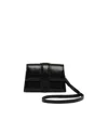 Jacquemus Le Porte Bambino Mini Flap Airpods Case In Black
