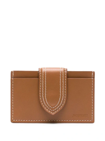 Jacquemus Le Porte Carte Bambino In Brown