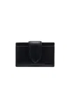 Jacquemus Women Le Bambino Leather Card Case In Black