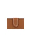 Jacquemus Le Porte-carte Bambino Flap Card Holder In Brown