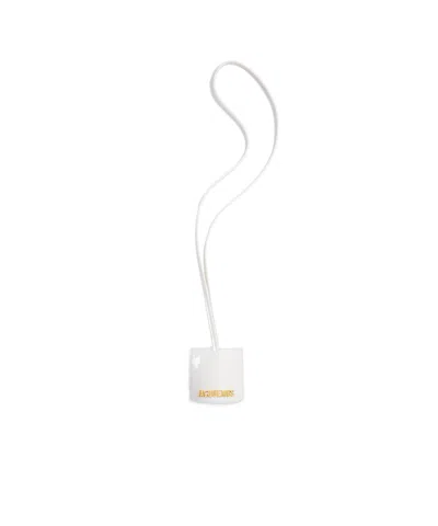 Jacquemus Le Porte Clés Bagage Keychain In White