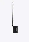 Jacquemus Black Leather Credit Card Holder Le Porte Men In Black