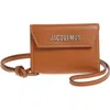 Jacquemus Le Porte Leather Envelope Wallet In Light Brown 2