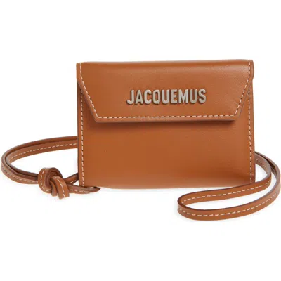 Jacquemus Le Porte Leather Envelope Wallet In Light Brown 2