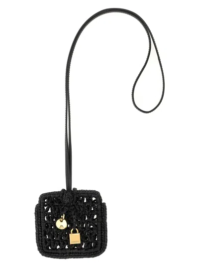 Jacquemus Le Porte Spiaggia Airpods Case In Black