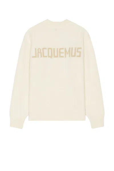 Jacquemus Le Pull  In Light Beige