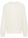 Jacquemus Logo Knit Sweater In White