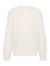 Jacquemus Logo Knit Sweater In Beige
