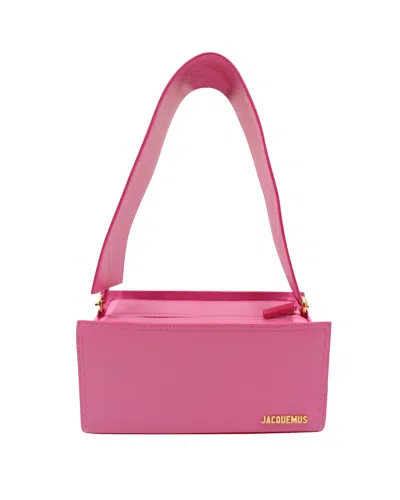 Jacquemus Le Rectangle Tote Bag In Pink Leather