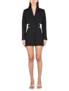 JACQUEMUS JACQUEMUS LE ROBE BARI BLAZER MINI DRESS WITH CUT-OUT DETAIL IN WOOL WOMAN