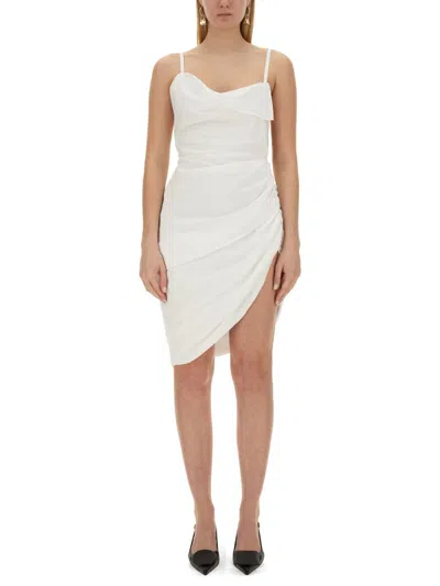Jacquemus The Saudade Asymmetric Dress In White