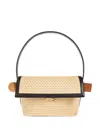 Jacquemus Le Rond Geometric Raffia Shoulder Bag In 中間色