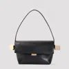 Jacquemus Mini Leather Shoulder Handbag In Black