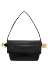 Jacquemus Le Rond Carre Leather Shoulder Bag In Black