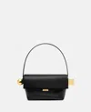 Jacquemus Le Rond Carre Leather Shoulder Bag In Black