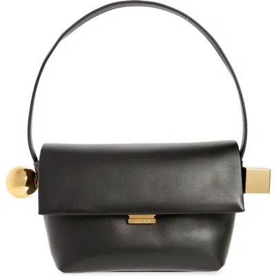 JACQUEMUS JACQUEMUS LE ROND CARRÉ LEATHER SHOULDER BAG