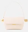 Jacquemus Le Rond Carré Leather Shoulder Bag In Nude