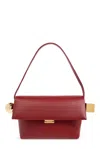 Jacquemus Le Rond Carré Logo Detailed Shoulder Bag In Red