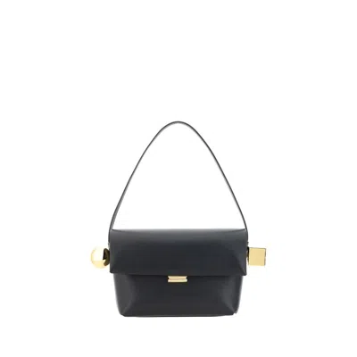 Jacquemus Mini Leather Shoulder Handbag In Blue