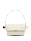 Jacquemus Le Rond Carre Leather Shoulder Bag In Beige