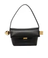 Jacquemus 'le Rond Carre' Black Shoulder Bag With Shoulder Strap In Black