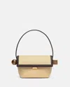 Jacquemus Le Rond Geometric Raffia Shoulder Bag In Natural