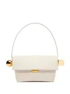 Jacquemus Le Rond Carre Leather Shoulder Bag In Nude & Neutrals
