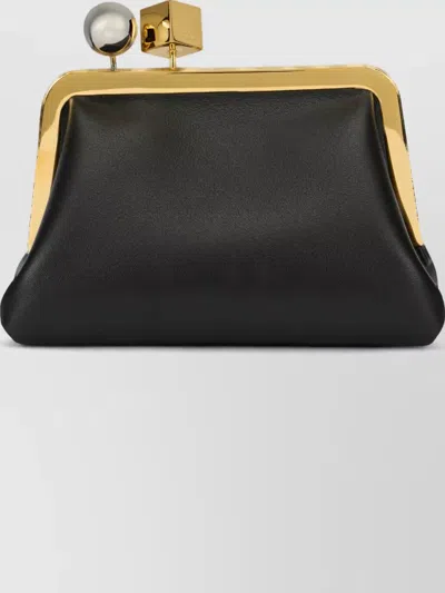 Jacquemus Le Rond Carré Small Leather Clutch Bag