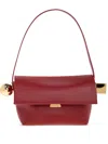 Jacquemus Spherical Embellishment Shoulder Bag With Top Handle In Red