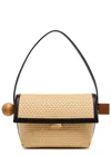 Jacquemus Le Rond Geometric Raffia Shoulder Bag In Brown