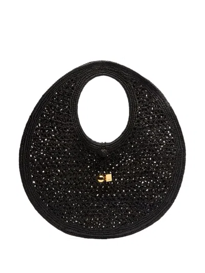JACQUEMUS LE ROND SPIAGGIA RAFFIA SHOULDER BAG
