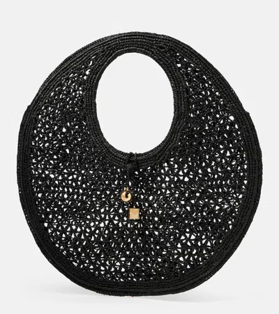 JACQUEMUS LE ROND SPIAGGIA RAFFIA TOTE BAG
