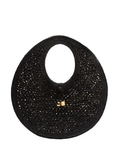 JACQUEMUS 'THE SPIAGGIA ROND BAG' SHOULDER BAG IN RAFFIA