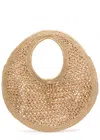 Jacquemus Le Petit Rond Raffia Shoulder Bag In Natural
