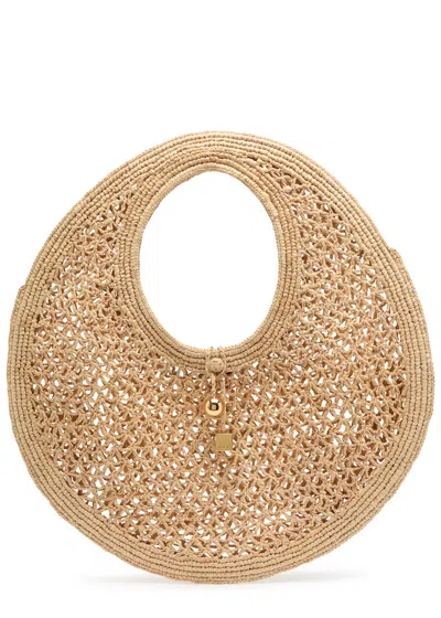 JACQUEMUS JACQUEMUS LE ROUND SPIAGGIA RAFFIA TOTE