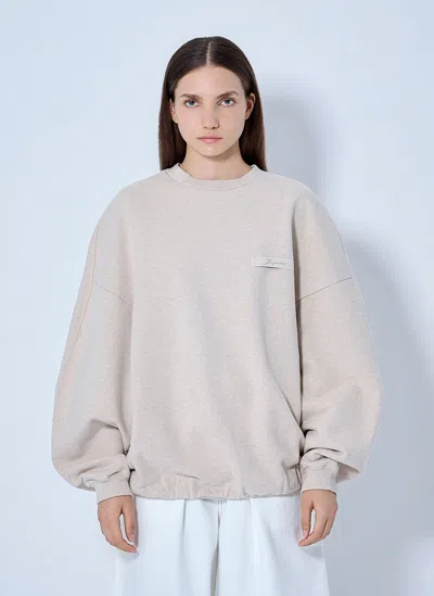 Jacquemus Le Ruban Sweatshirt In Beige
