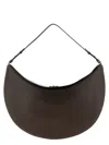 Jacquemus Large Ovalo Calf Leather Hobo Bag In Brown