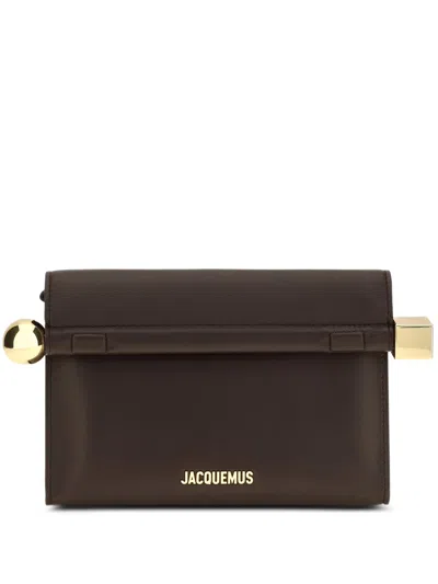 Jacquemus Le Sac Rond Carre In Brown