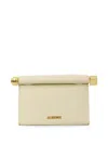 Jacquemus Rolled Top Rectangular Shoulder Bag In White