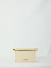 Jacquemus Rolled Top Rectangular Shoulder Bag In Ivory