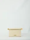Jacquemus Rolled Top Rectangular Shoulder Bag In Neutral