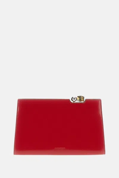Jacquemus Le Salon Pochette Bag In Red