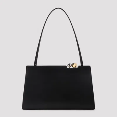 Jacquemus Le Salon Pouch Bag In Black