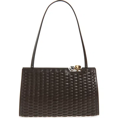 Jacquemus Salon Woven Leather Tote Bag In Brown