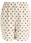 Jacquemus Le Short Aloe Polka Dot Shorts In Black And White